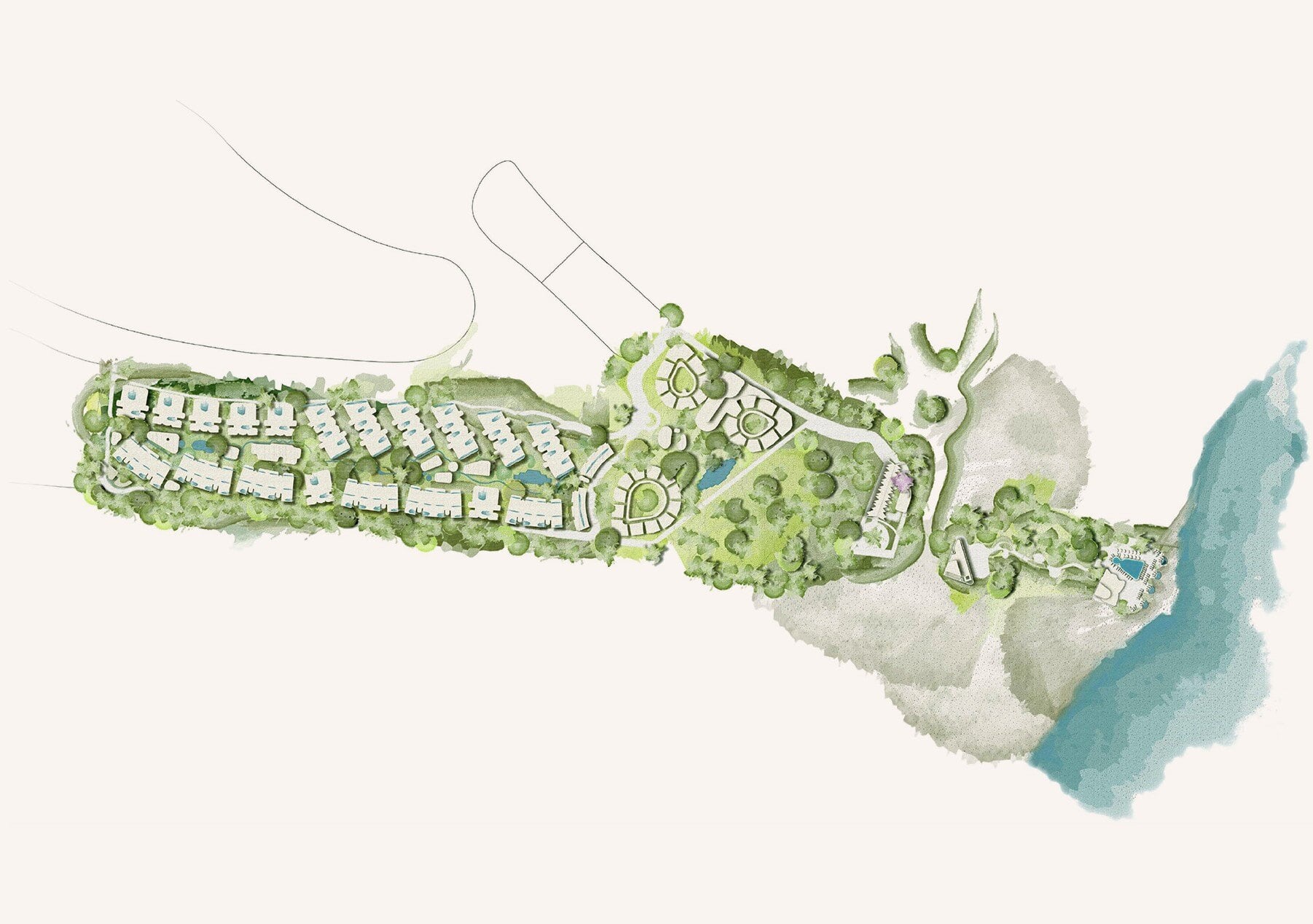 Faena Tulum masterplan illustration